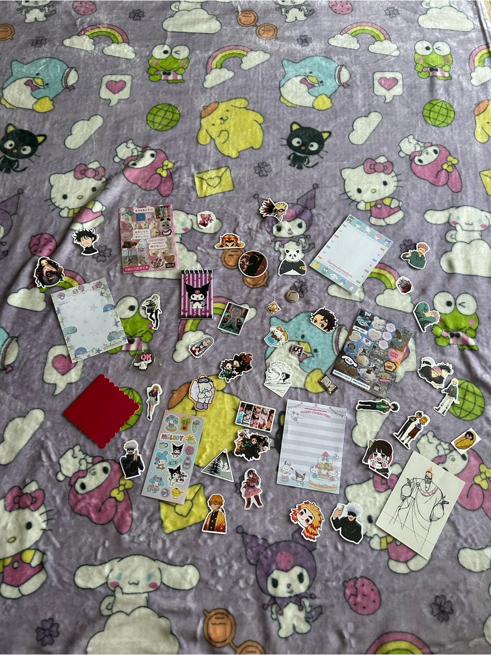 Mystery stickers and stationary